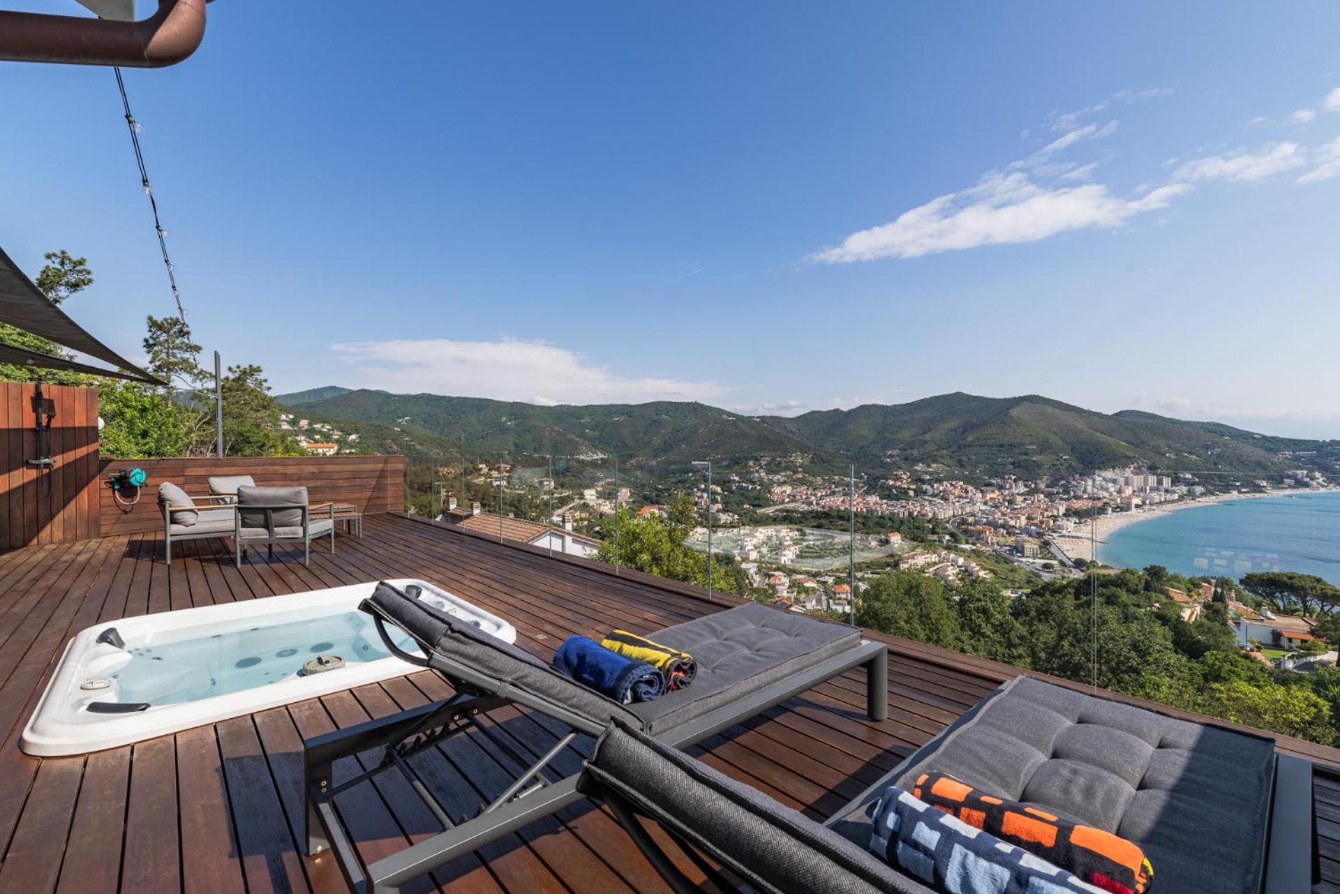 Spettacolare Vista Isola Terrazza E Idromassaggio Villa Noli Dış mekan fotoğraf