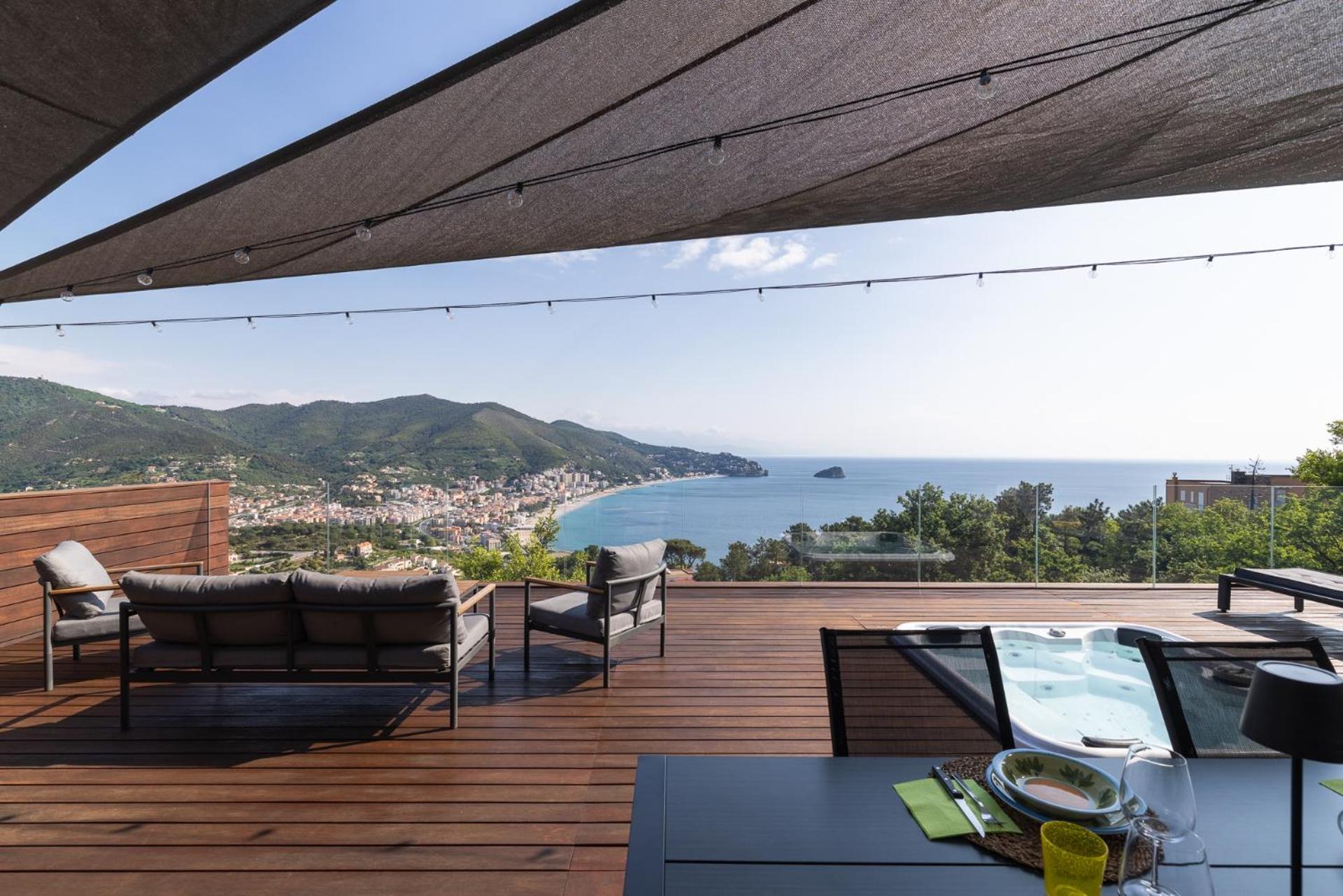 Spettacolare Vista Isola Terrazza E Idromassaggio Villa Noli Dış mekan fotoğraf