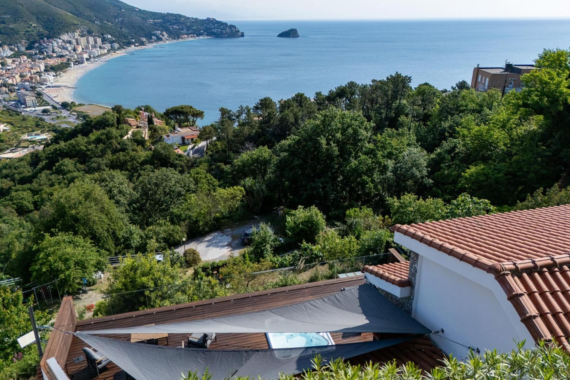 Spettacolare Vista Isola Terrazza E Idromassaggio Villa Noli Dış mekan fotoğraf